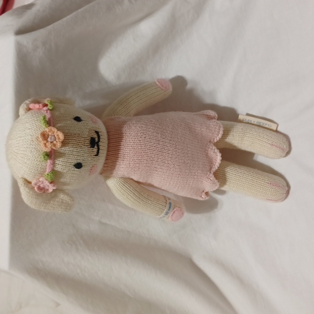 Cuddle + Kind Fair Trade Handmade Knit Doll 13” Charlotte The Dog